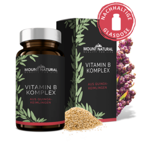 MOUNT NATURAL Vitamin B-Komplex in nachhaltiger Glasdose